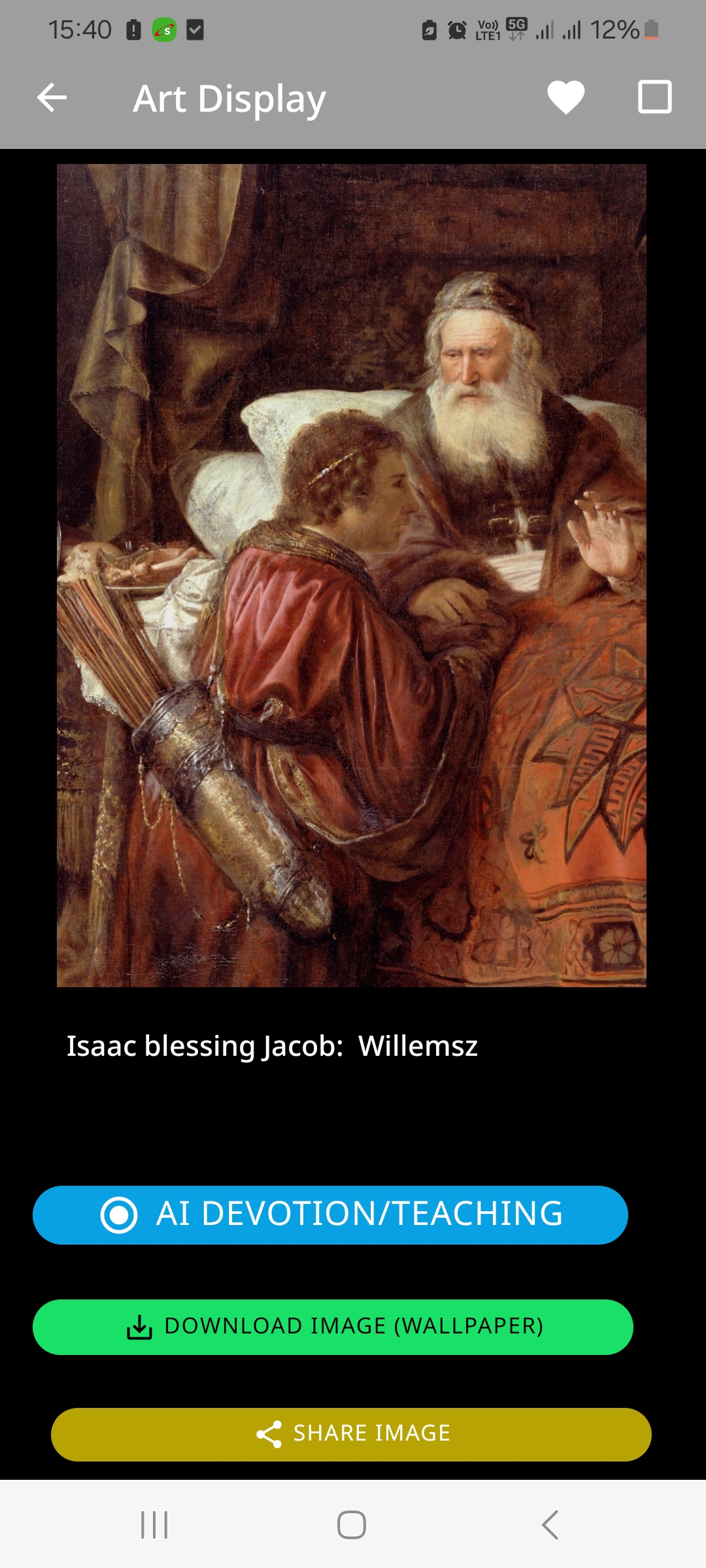 Sly Jacob receives his fathers blessing